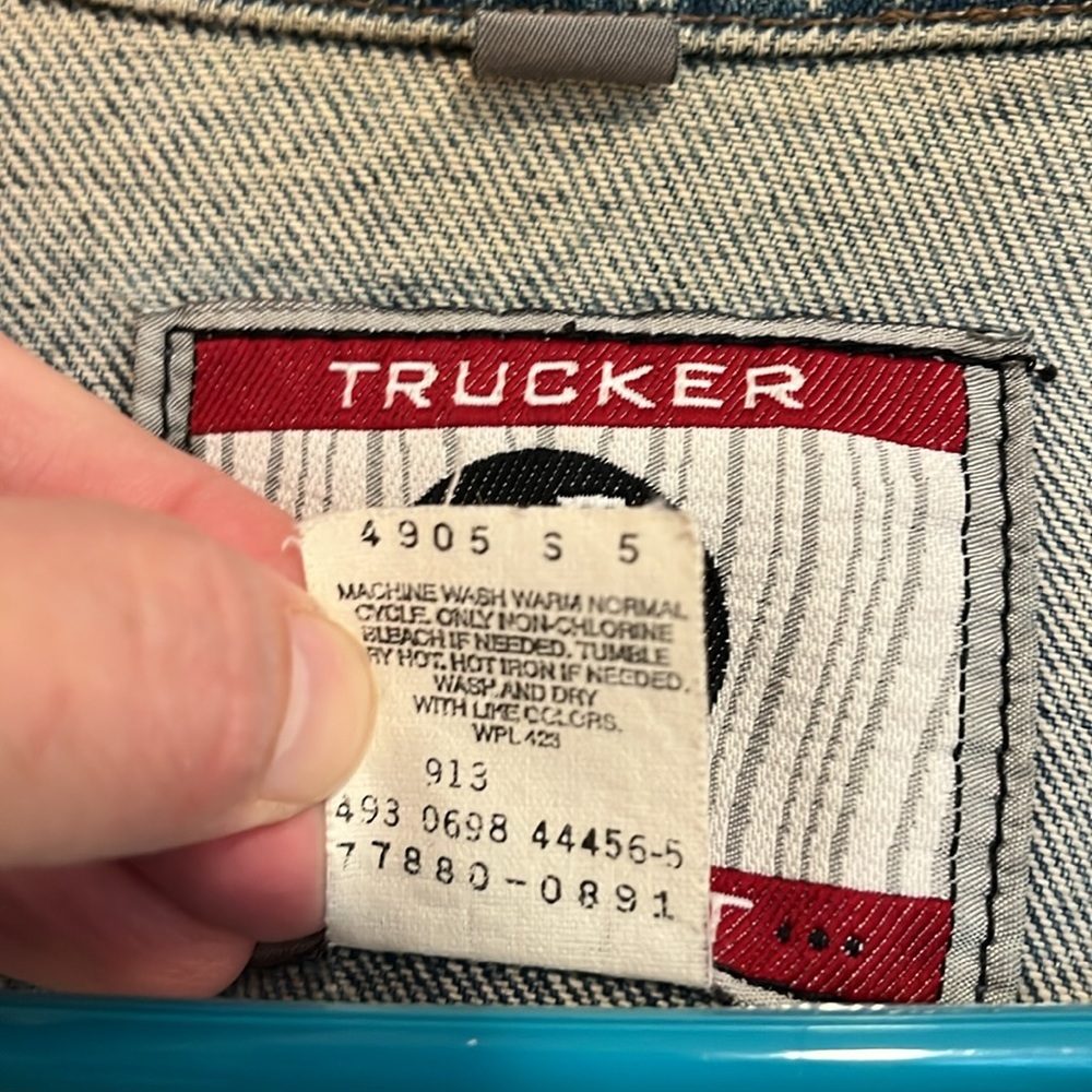Levi’s Silver Tab Trucker Jacket - Vintage Denim Jean Jacket - Men’s size Large - Picture 15 of 16